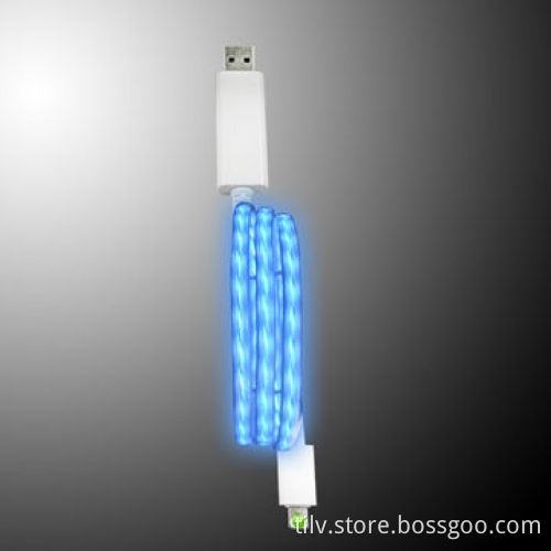Colorful Wired LED light USB Data Cable for Apple iPhone, 80cm Length
